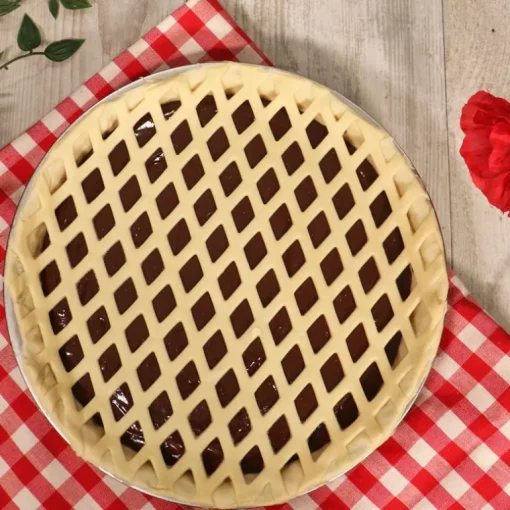 Découpoir à tarte losanges 30 cm
