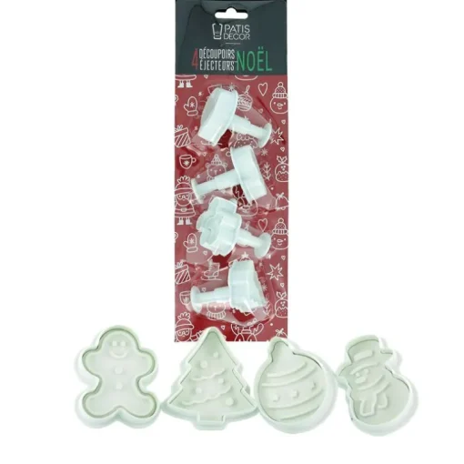 Découpoirs éjecteurs assortis thème Noël  (x 4)