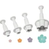 Découpoirs éjecteurs fleurs assortis PME (x 4)