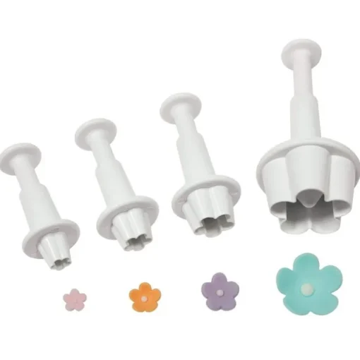 Découpoirs éjecteurs fleurs assortis PME (x 4)