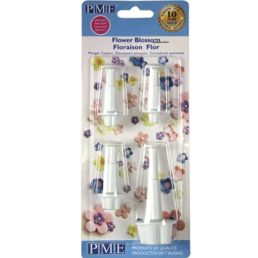 Découpoirs éjecteurs fleurs assortis PME (x 4)