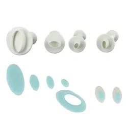 Découpoirs éjecteurs mini-ovales Patisdecor (x 4)
