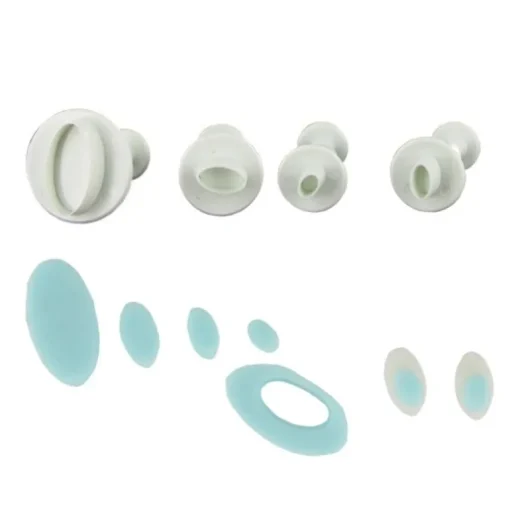 Découpoirs éjecteurs mini-ovales Patisdecor (x 4)