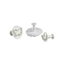 Découpoirs éjecteurs Papillons assortis Patisdécor (x 3)