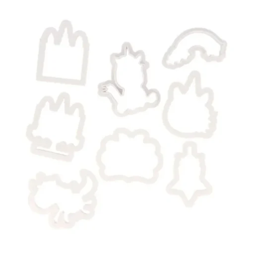Découpoirs licorne assortis (x 8)