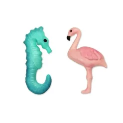 Découpoirs relief Flamant Rose et Hippocampe (x2)