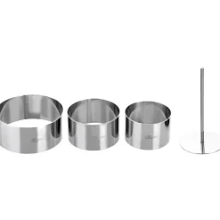 Découpoirs ronds assortis (x 3) + poussoir