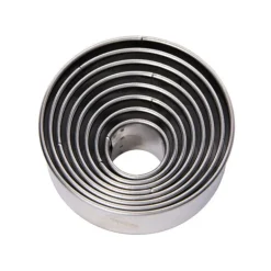 Découpoirs ronds unis inox (x 8)