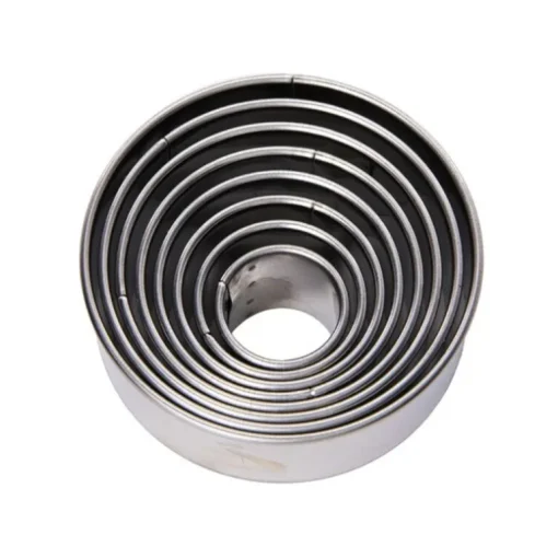 Découpoirs ronds unis inox (x 8)