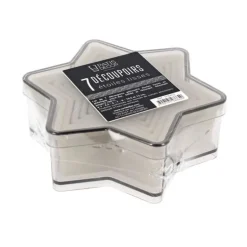 7 Découpoirs étoiles lisses assortis