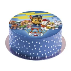 Disque azyme Pat' Patrouille bleu 20 cm