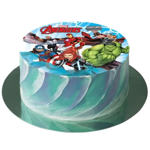 Disque gâteau en azyme Avengers 15,5 cm - DDM 05/24
