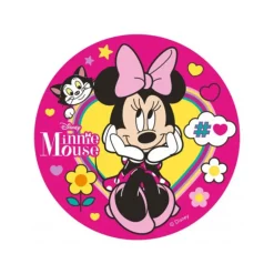 Disque gâteau en azyme Minnie 20 cm