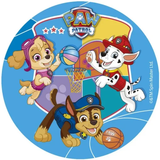 Disque gâteau en azyme Pat Patrouille 15,5 cm