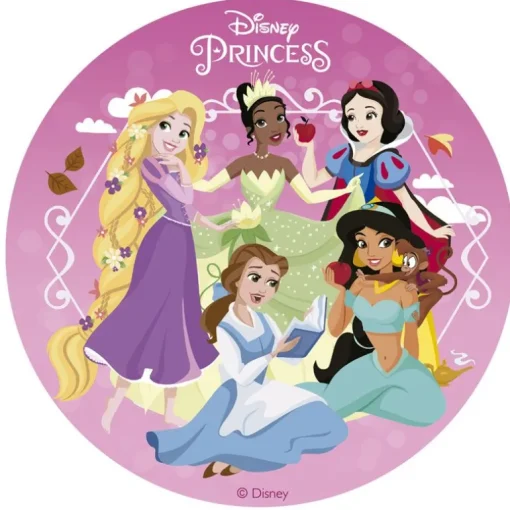 Disque gâteau en azyme Princesses Disney 15,5 cm