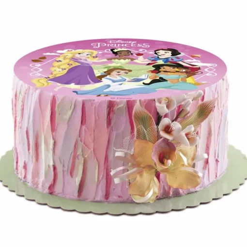 Disque gâteau en azyme Princesses Disney 15,5 cm