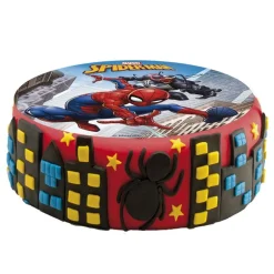 Disque gâteau en azyme Spiderman 15,5 cm