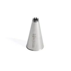 Douille cannelée petits fours inox Ø 7 mm 10 dents