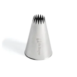 Douille cannelée petits fours inox Ø 14 mm 16 dents