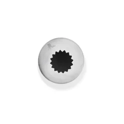 Douille cannelée petits fours inox Ø 14 mm 16 dents