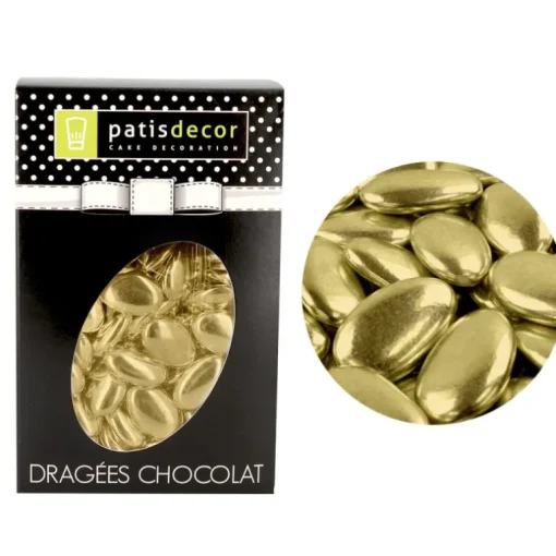 Dragées chocolat dorées 500 g