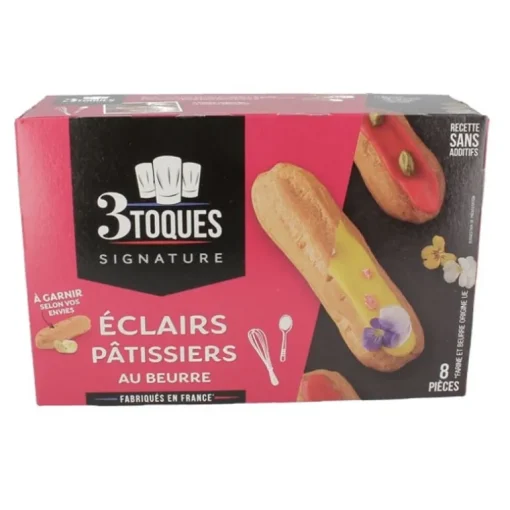 Eclairs pâtissiers au beurre (x 8)