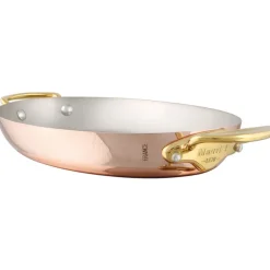 Elégance cuivre plat ovale 30 cm