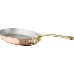 Elégance cuivre poêle ovale 35 x 23 cm