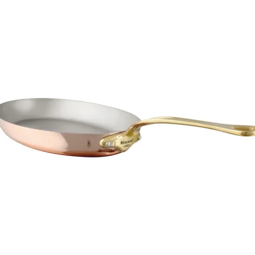 Elégance cuivre poêle ovale 35 x 23 cm