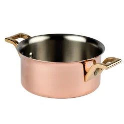 Elégance cuivre-inox mini-marmite 12 cm