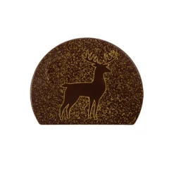 Embouts de bûches chocolat silhouette renne (x40)