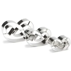 Emporte-pièce Bretzel inox assortis (x3)