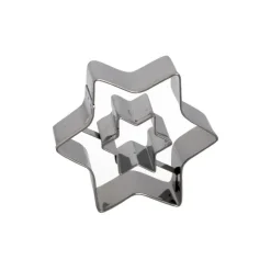Emporte-pièce double Etoile inox 5 cm