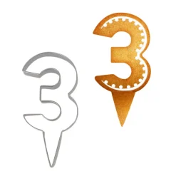 Emporte-pièces cake topper "3"