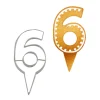 Emporte-pièces cake topper "6"