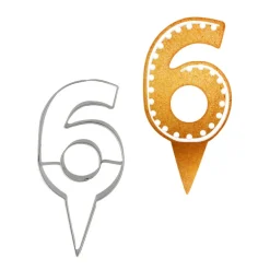 Emporte-pièces cake topper "6"