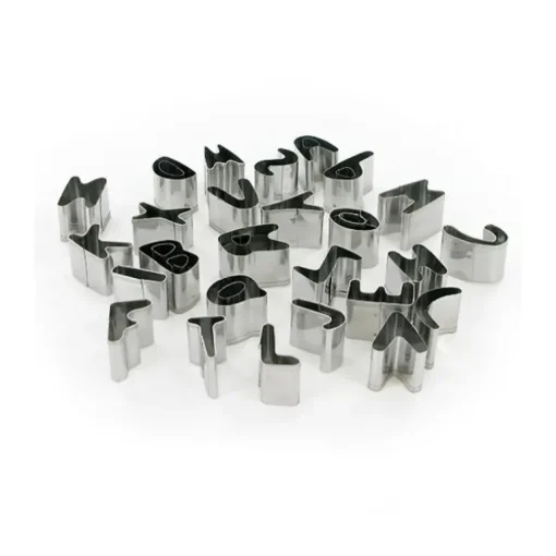 Emporte-pièces lettres alphabet inox