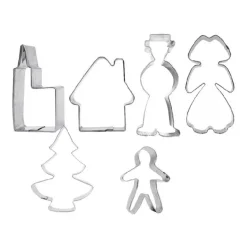 Emporte-pièces Village alsacien inox assortis (x6)