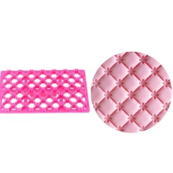 Empreinte effet matelassé broderie