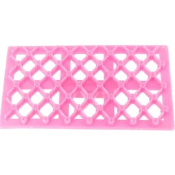 Empreinte effet matelassé fleurs rondes