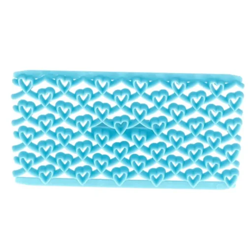 Empreinte effet matelassé coeurs