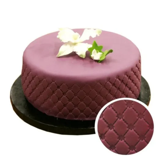 Empreinte effet matelassé petites fleurs