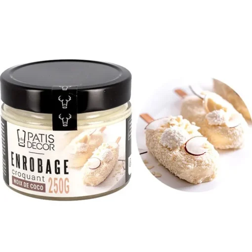 Enrobage croquant goût noix de coco - 250 g