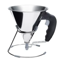 Entonnoir à piston avec pied 0,8 L. inox KWIK