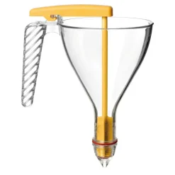 Entonnoir gradué à piston copolyester transparent avec support et 1 douille - 0,75 L