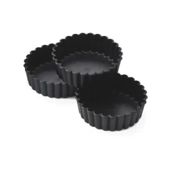 Exoglass 12 tourtières cannelées 10 cm