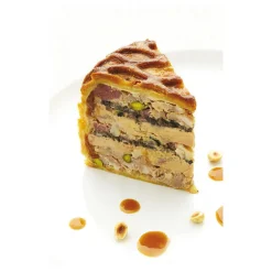 Exopan pâté en croûte rond à chevrons hauteur 9 cm diamètre 20 cm
