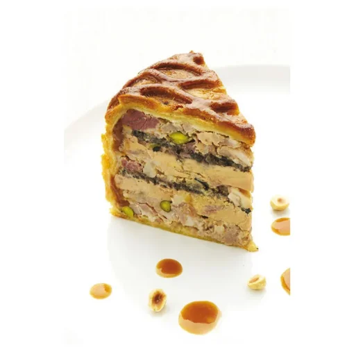Exopan pâté en croûte rond à chevrons hauteur 9 cm diamètre 20 cm