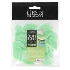 Feuille de rose azyme verte (x50)