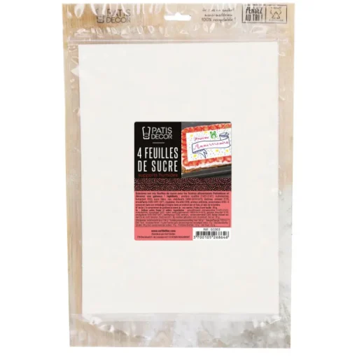 Feuille de sucre A4 (x4)